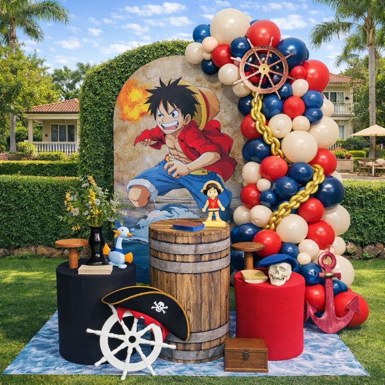 K-Pop Demon Hunters birthday balloon outdoor backdrop photo wall Los Angeles — black pink purple iridescent setup — Balloon Concierge