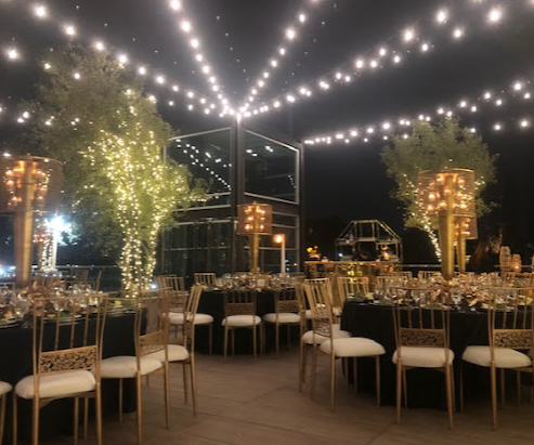 Balloon delivery at Palm Sophia Rooftop event space, Culver City CA