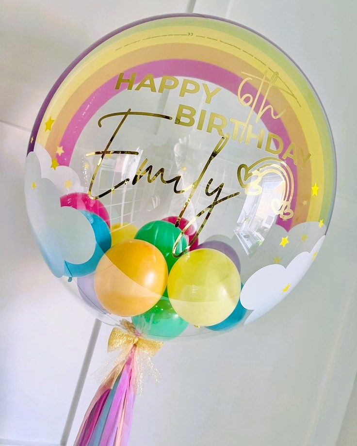 Logo balloon close-up custom printing Los Angeles