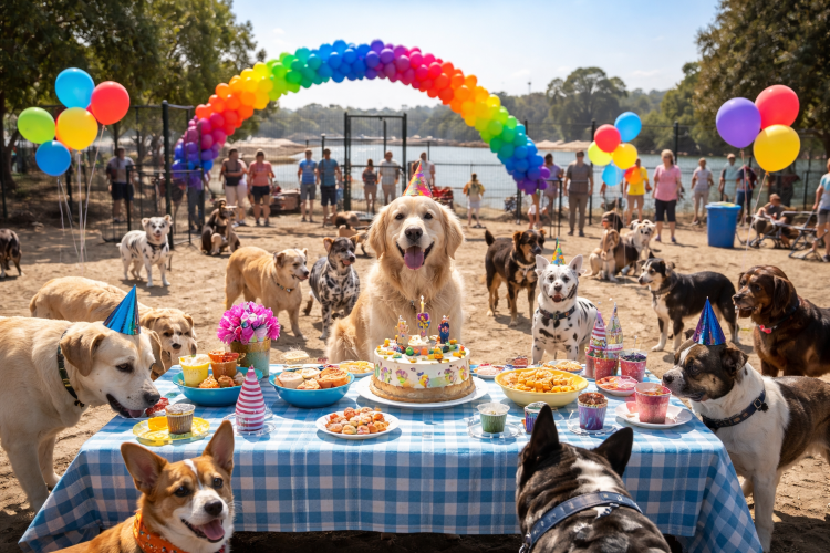 Pet birthday balloon delivery Los Angeles — dog birthday balloon bouquet — Balloon Concierge