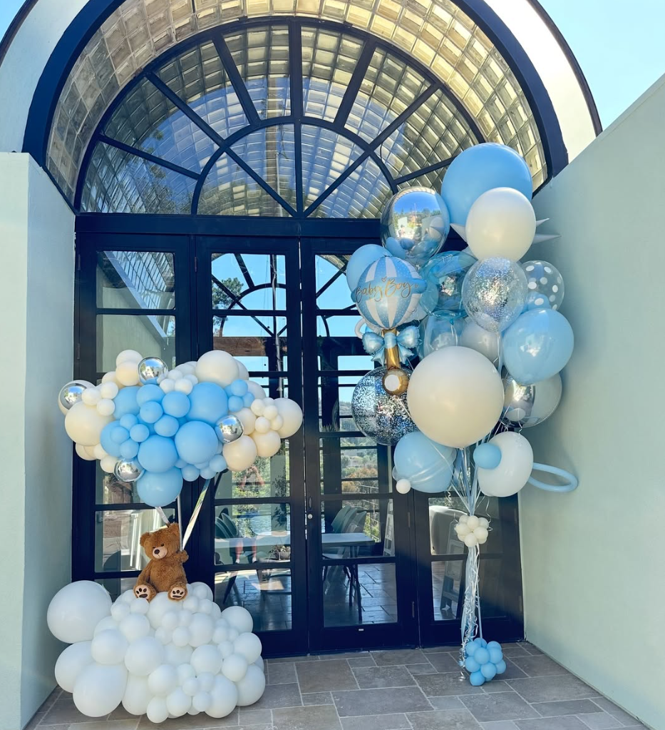 Five-star balloon delivery service Los Angeles — customer celebration collage