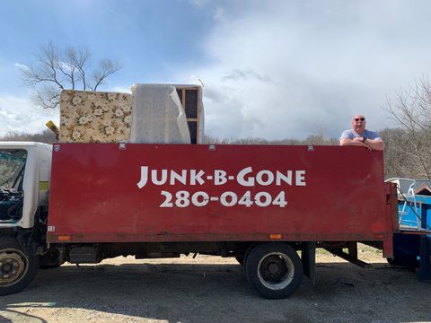 Red Truck — Rochester, MN — Junk B Gone