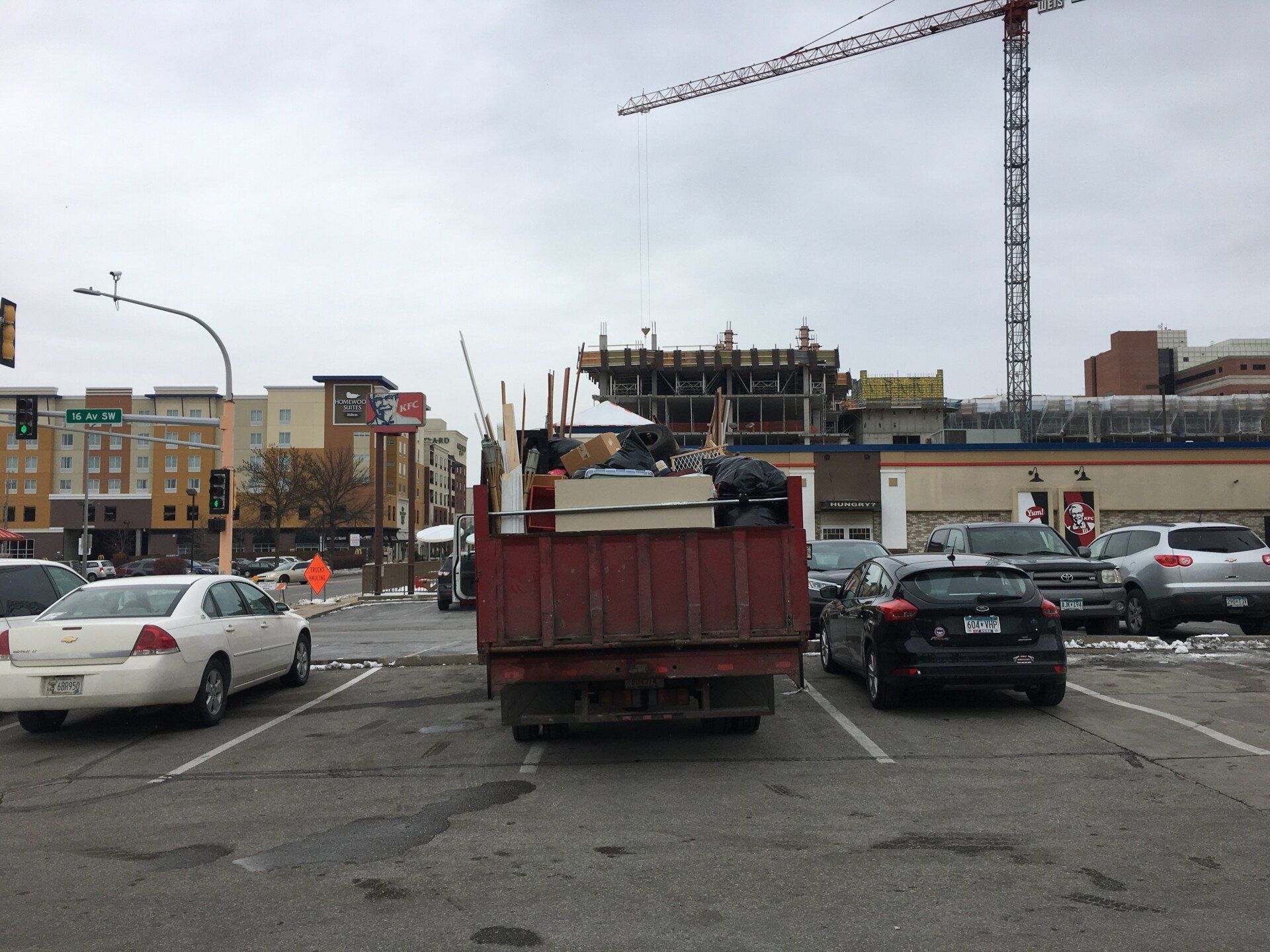 Rear View of the Hauling Truck — Rochester, MN — Junk B Gone