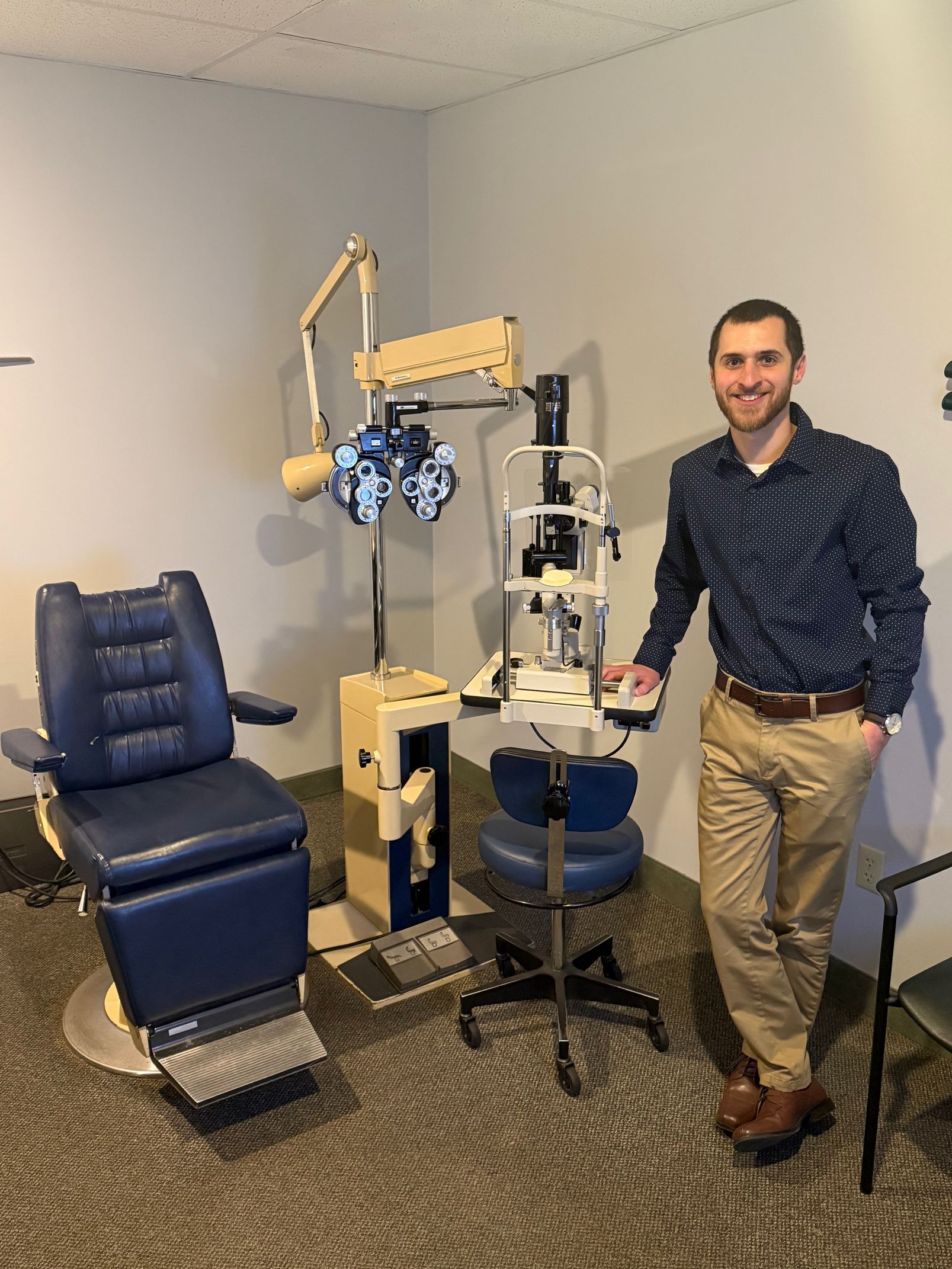 Dr. Chappius in the exam room