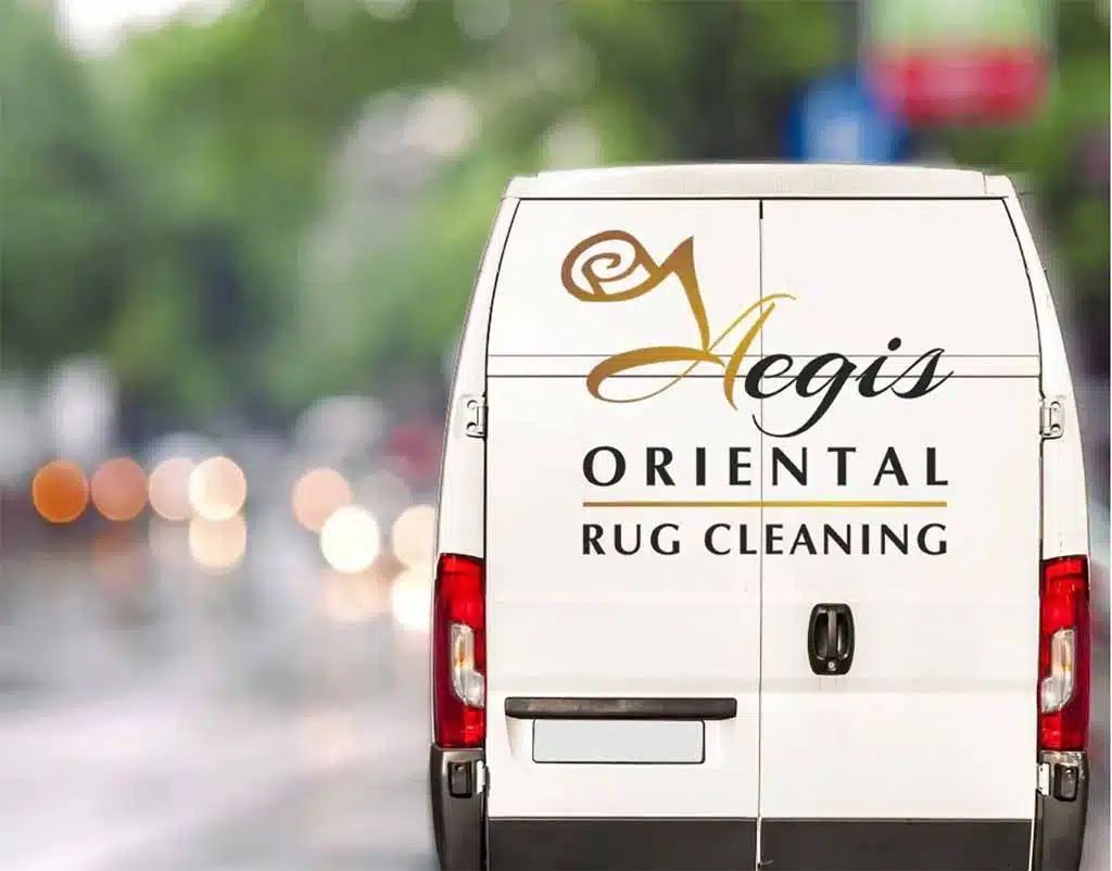 Oriental rug cleaning van