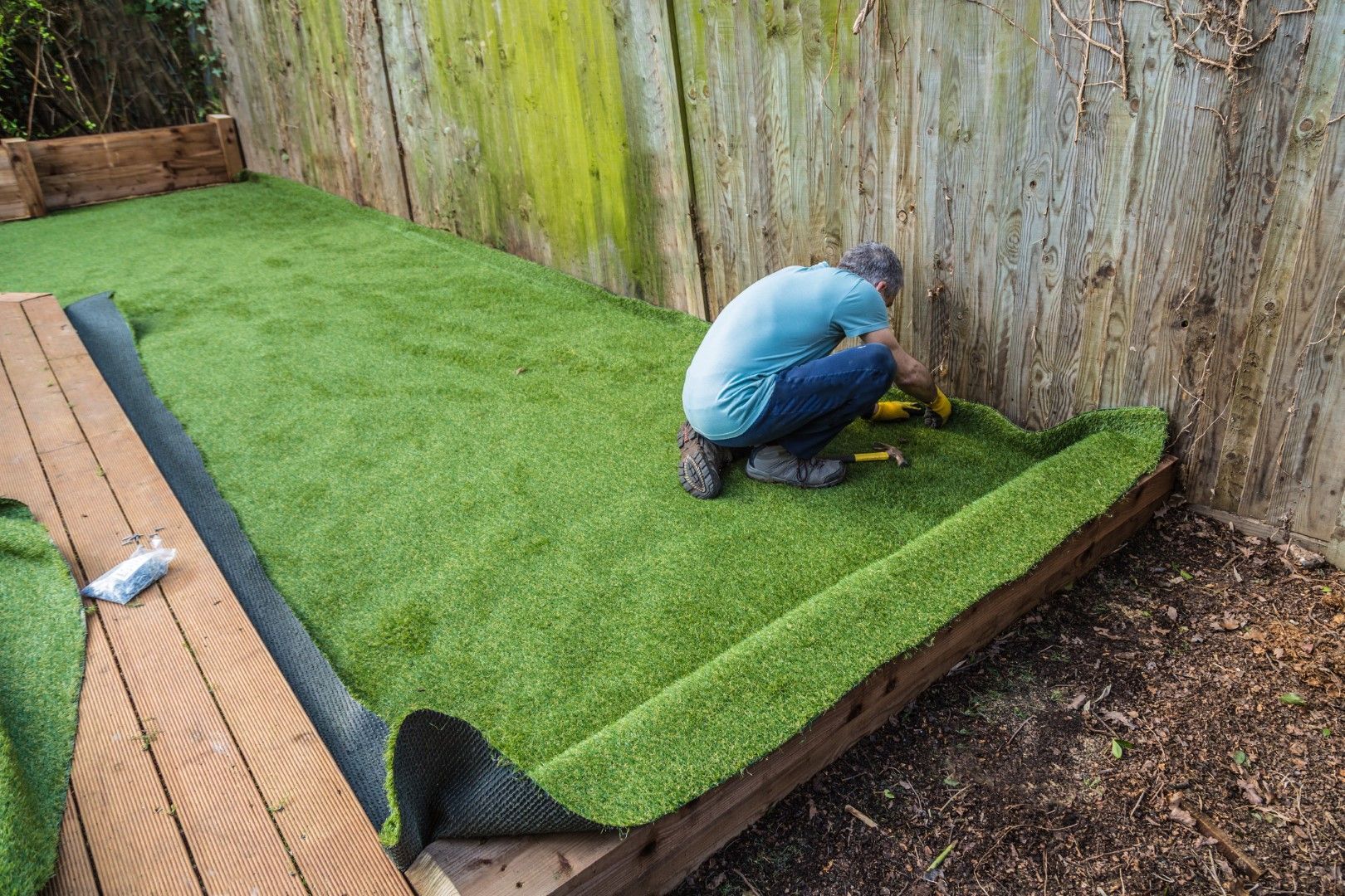 outside artificial turf