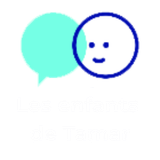 Visage aux contours bleus, avec un sourire et une bulle de dialogue bleu sarcelle. Texte en dessous : « be_nanto ».