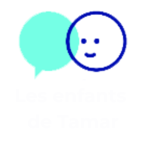 Visage aux contours bleus, avec un sourire et une bulle de dialogue bleu sarcelle. Texte en dessous : « be_nanto ».