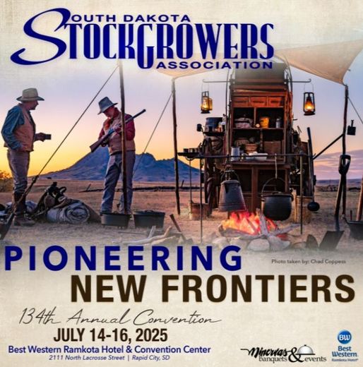 A poster for the south dakota stockgrowers association