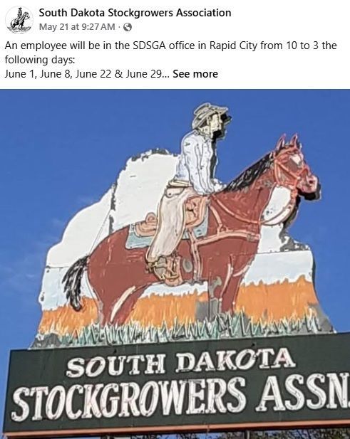 Image of SDSGA Sign at office