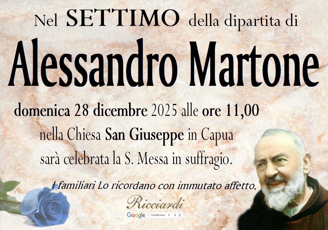 necrologio Alessandro Martone