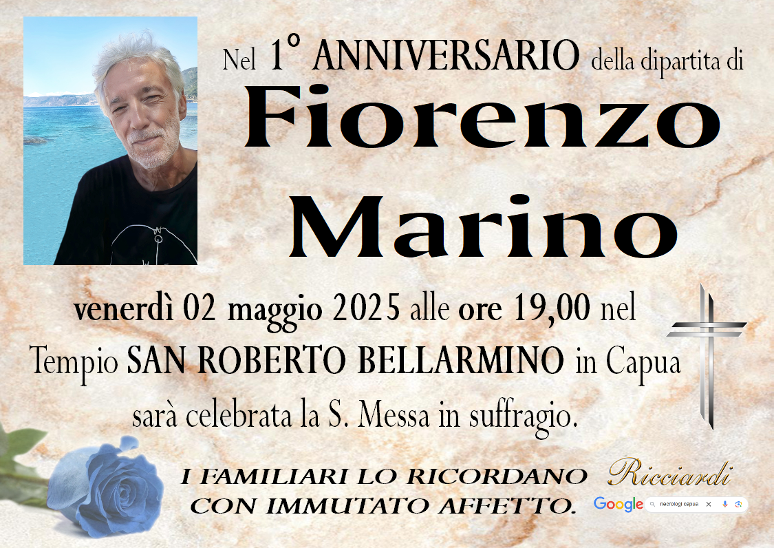 necrologio Fiorenzo Marino