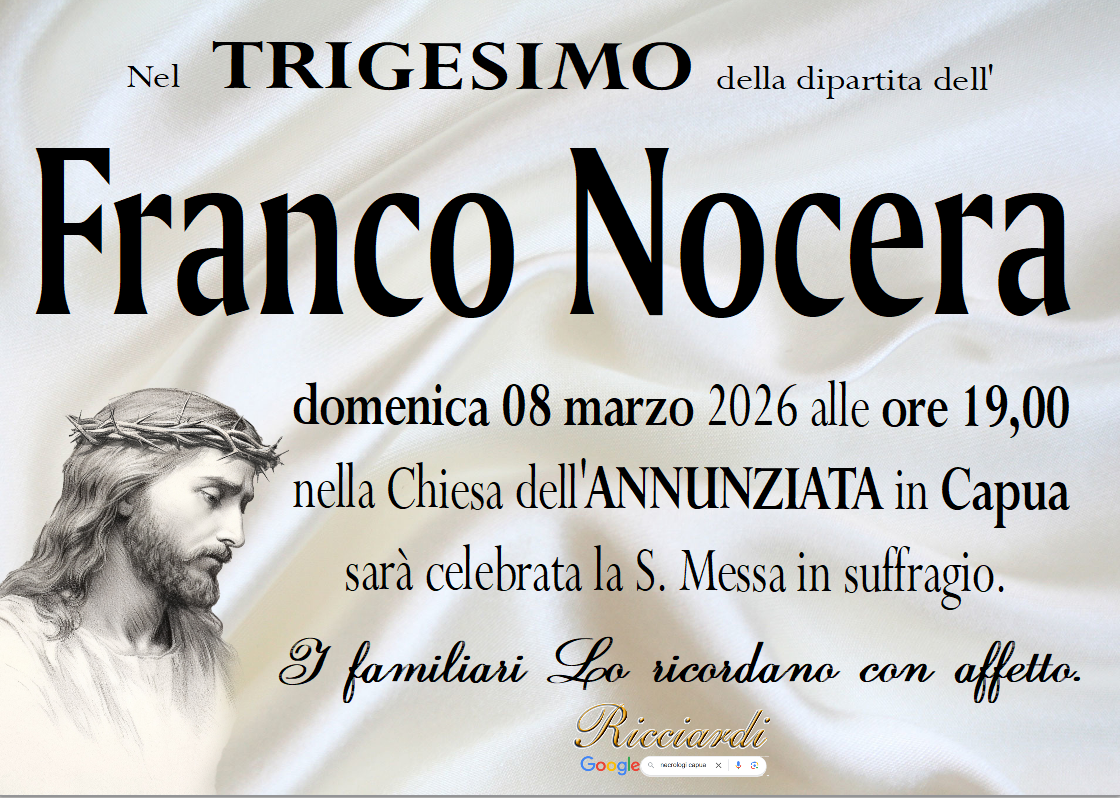 necrologio Franco Nocera