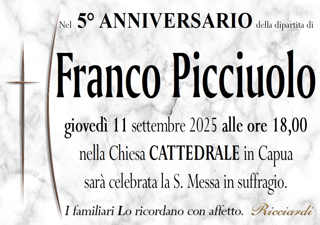 necrologio Franco Picciuolo