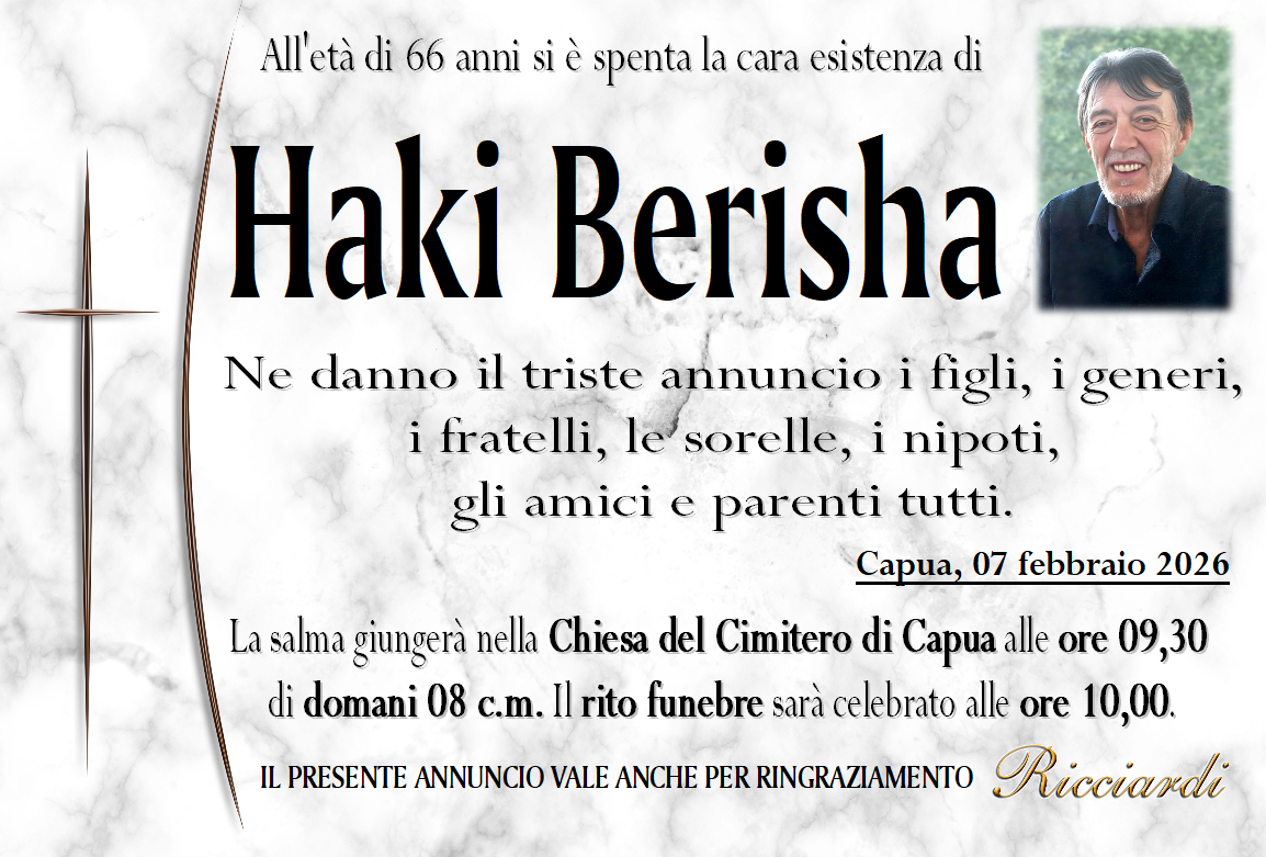 necrologio Haki Berisha