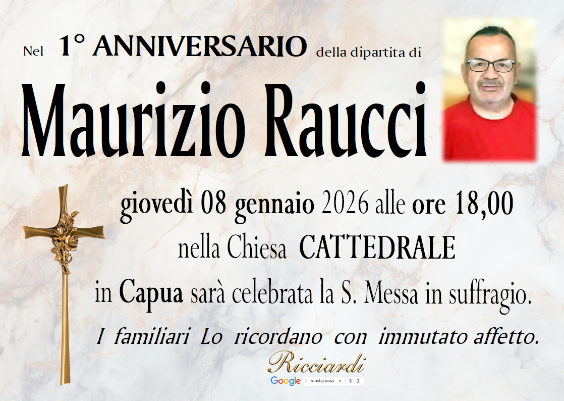 necrologio Maurizio Raucci