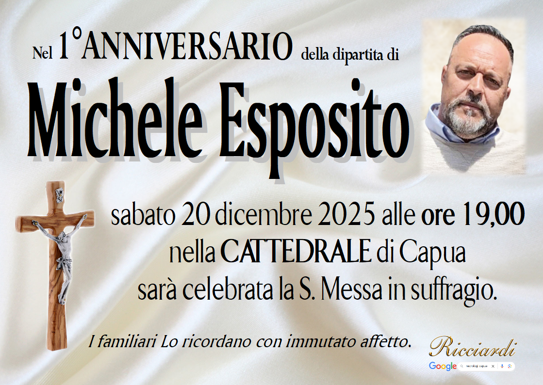 necrologio Michele Esposito
