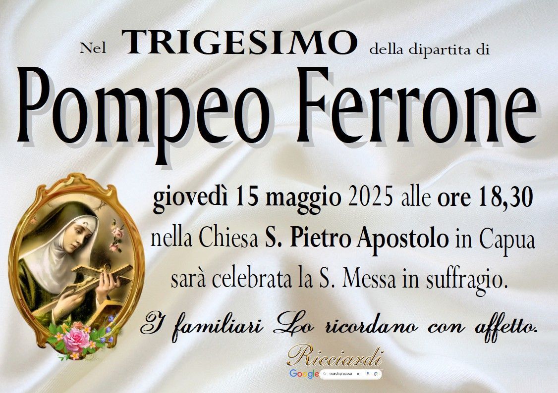 necrologio Pompeo Ferrone