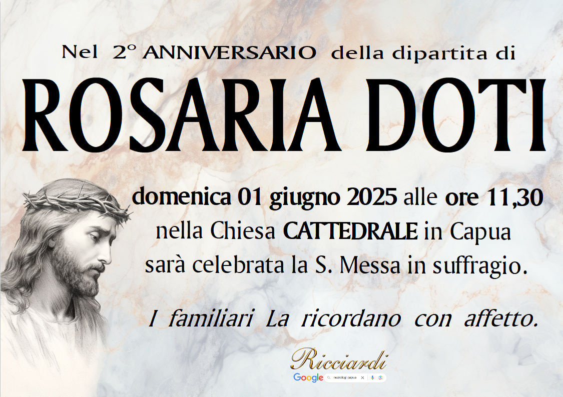 necrologio ROSARIA DOTI