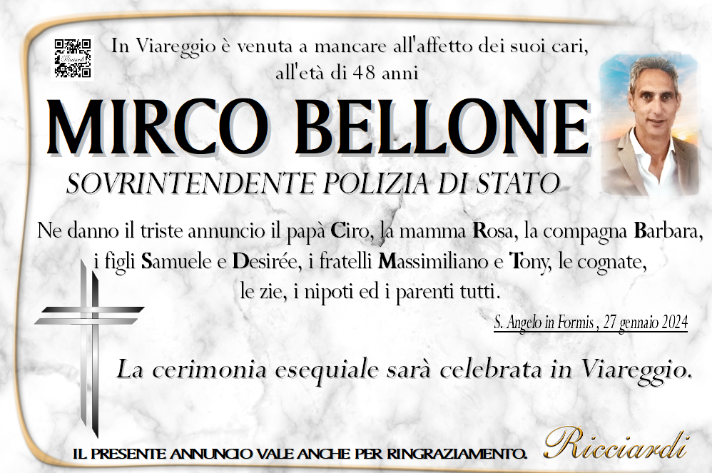necrologio MIRCO BELLONE