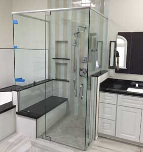 Bathroom Shower Glass — Lomita, CA — Discount Glass & Mirror Co. Bathroom Shower Glass — Lomita, CA — Discount Glass & Mirror Co.