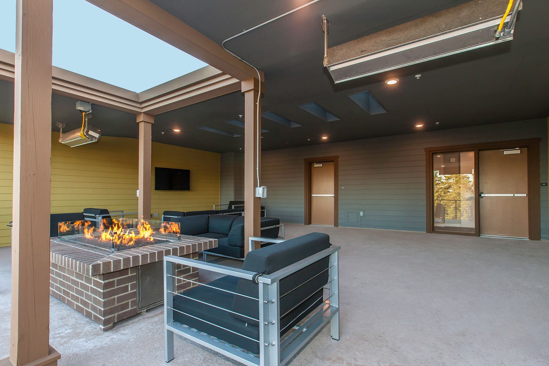 rooftop deck with fireplace 5
