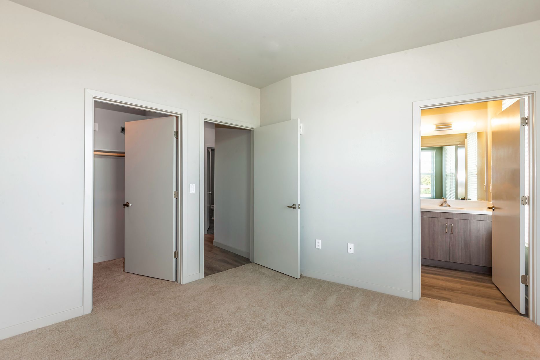 bedroom doors and bathroom