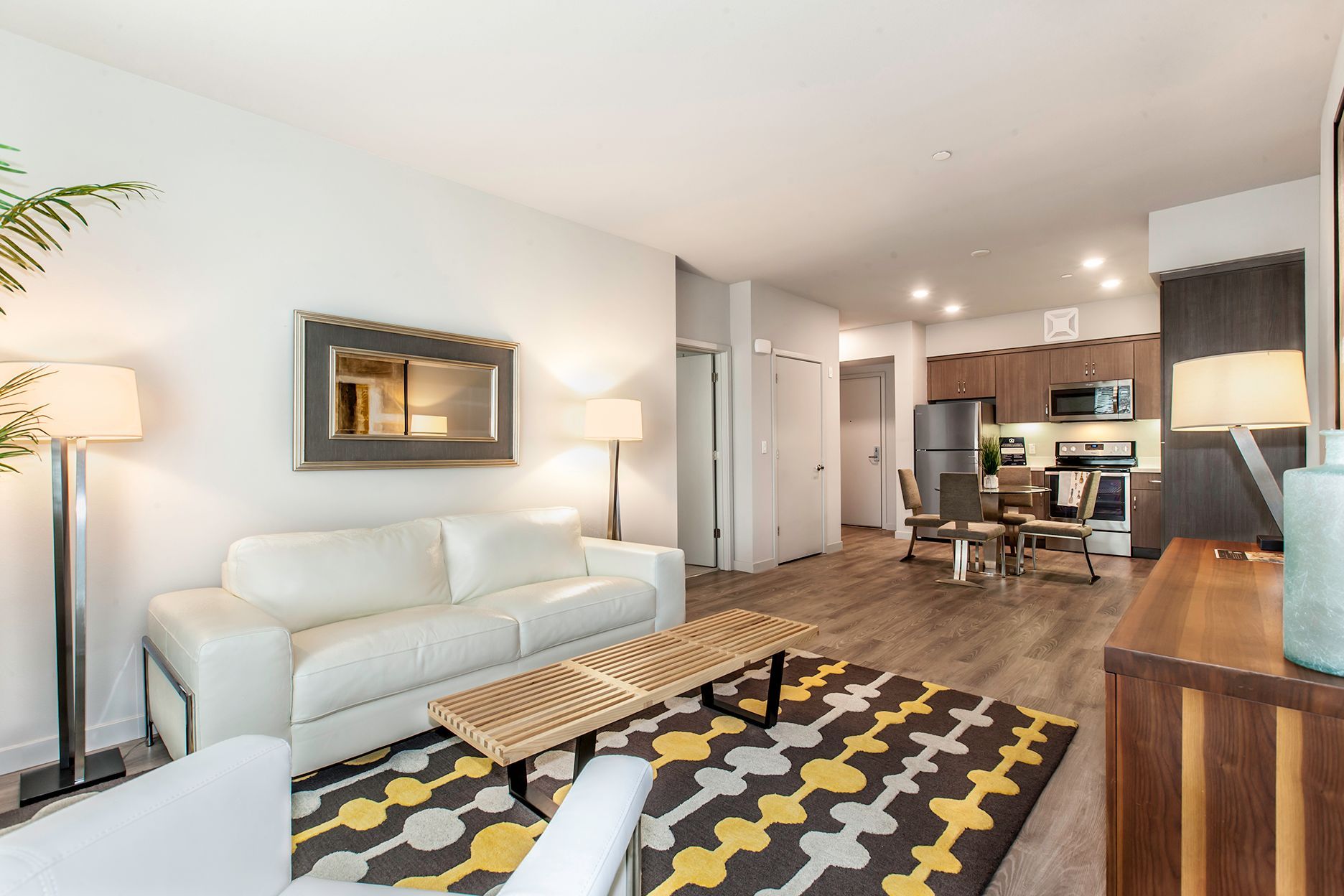 idora apartments living room side view 2