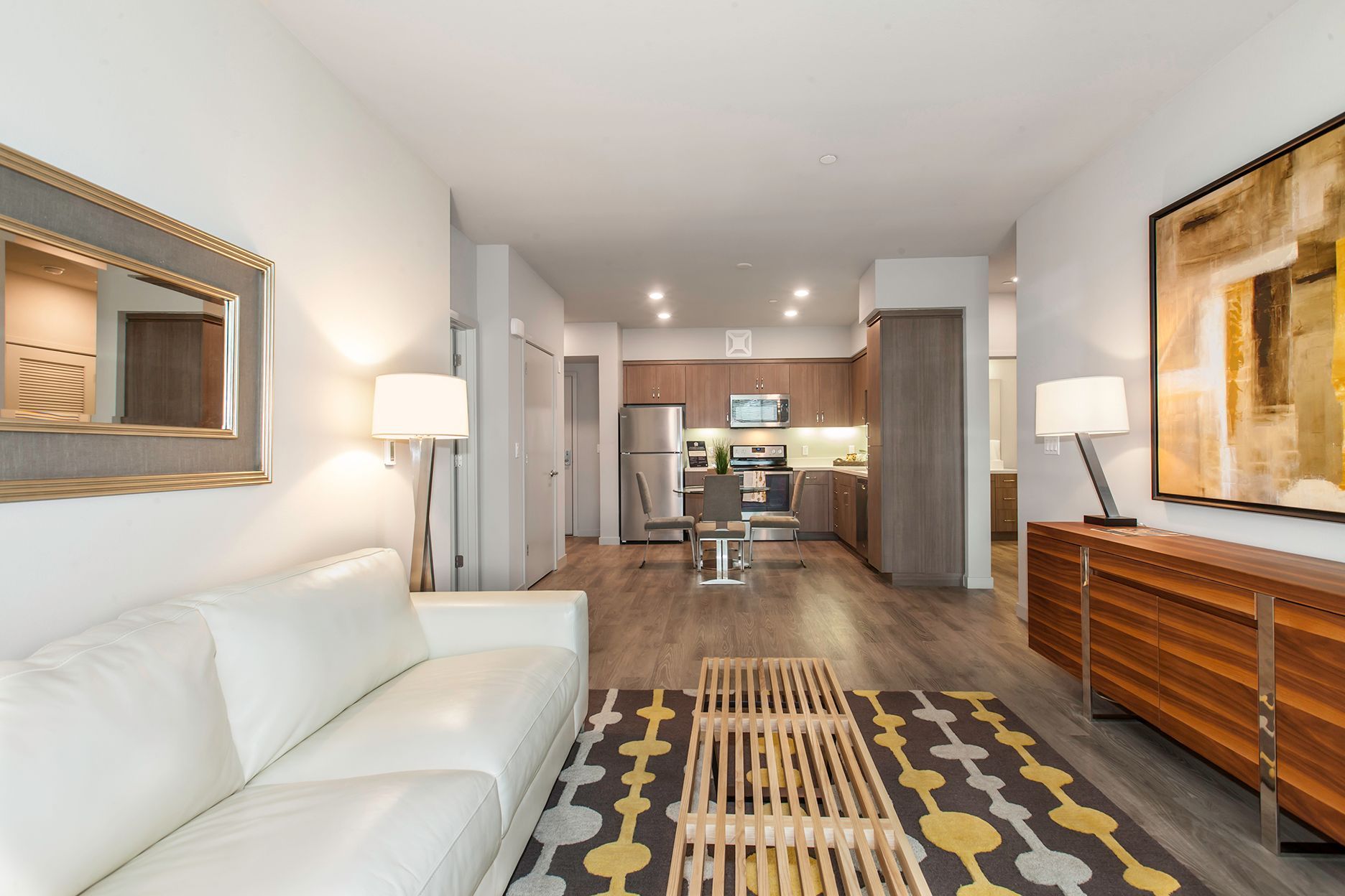 idora apartments living room side view