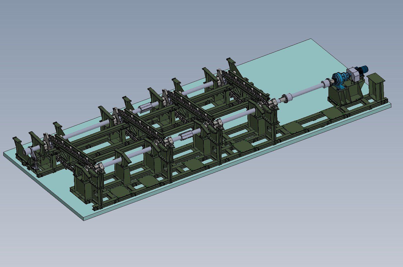piano a catene di raffreddamento per tubi