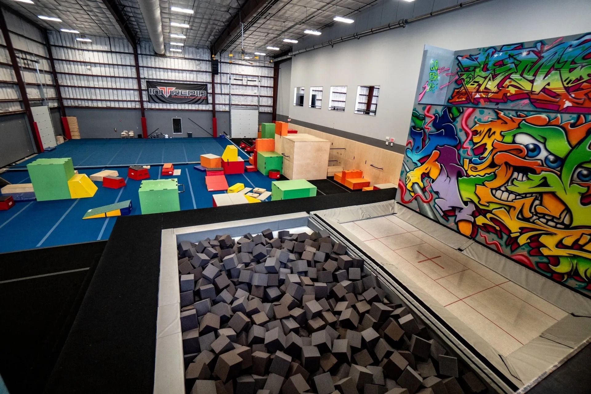 Indoor Parkour Gym with Foam Pit — Cedar Park, TX — Tech Cheer