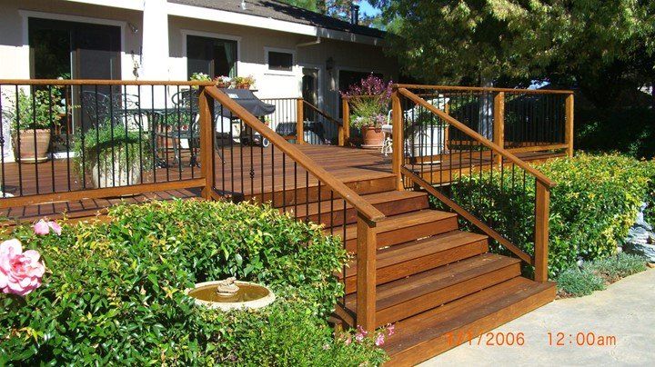 Deck Railing — Lakeport, CA — Davis Fabrication & Ornamental Designs