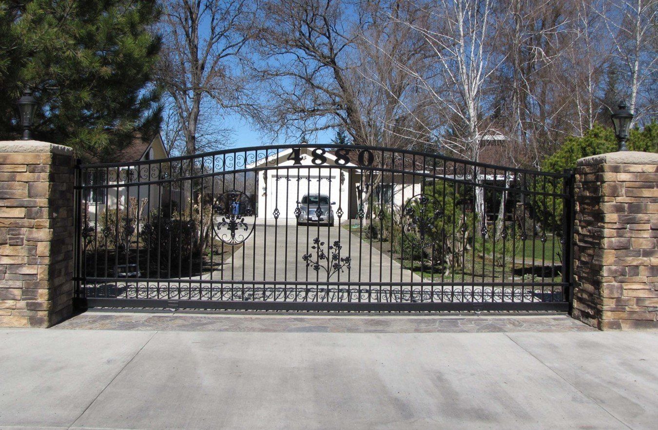 Custom Wrought Iron Gate — Lakeport, CA — Davis Fabrication & Ornamental Designs