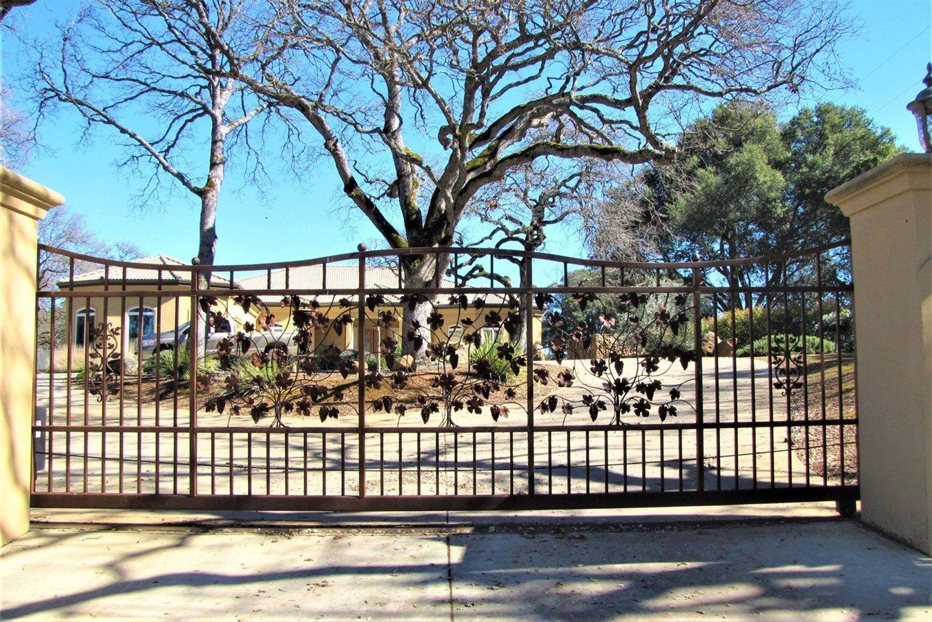 Custom Gate With Art — Lakeport, CA — Davis Fabrication & Ornamental Designs