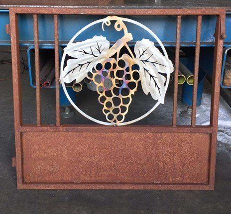 Grape Design In Gate — Lakeport, CA — Davis Fabrication & Ornamental Designs