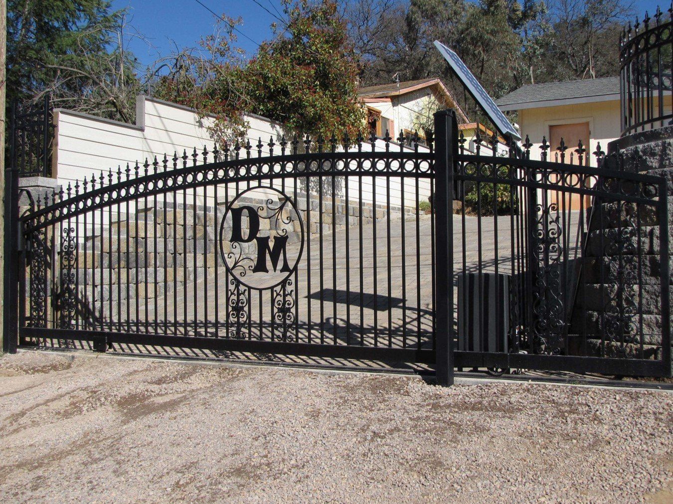 Modern Gate — Lakeport, CA — Davis Fabrication & Ornamental Designs