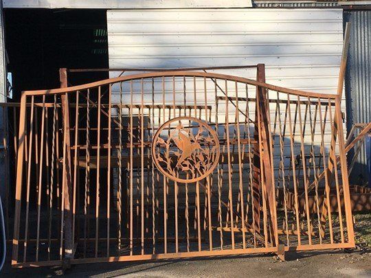 Metal Gate For Installation — Lakeport, CA — Davis Fabrication & Ornamental Designs