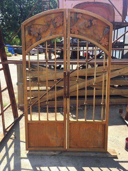 Wooden Door — Lakeport, CA — Davis Fabrication & Ornamental Designs