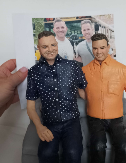 figura de novios para tarta o mesa de dulces