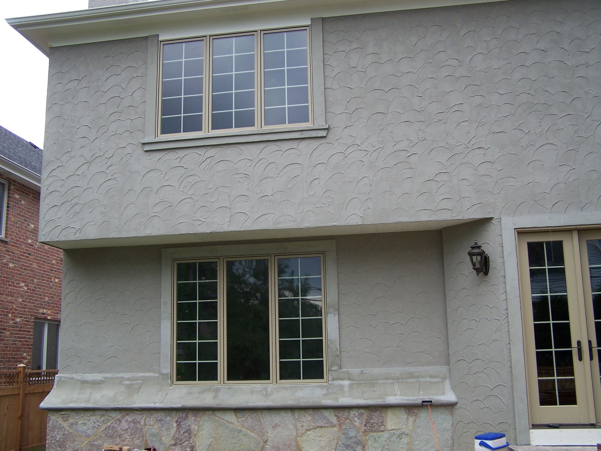 A house with a lot of windows on it