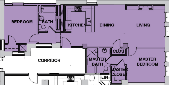 Highlighted Image of The Boyd 4A Floor Plan at The Krise