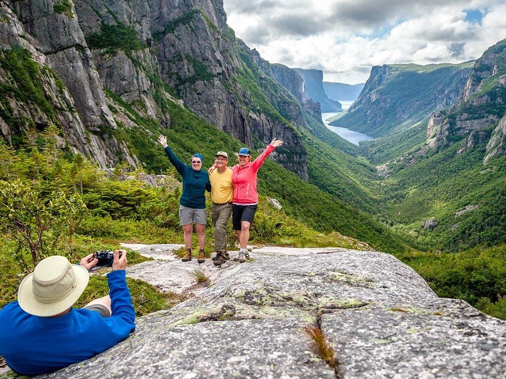 Hikers at the Gros Morne in Newfoundland, West Newfoundland