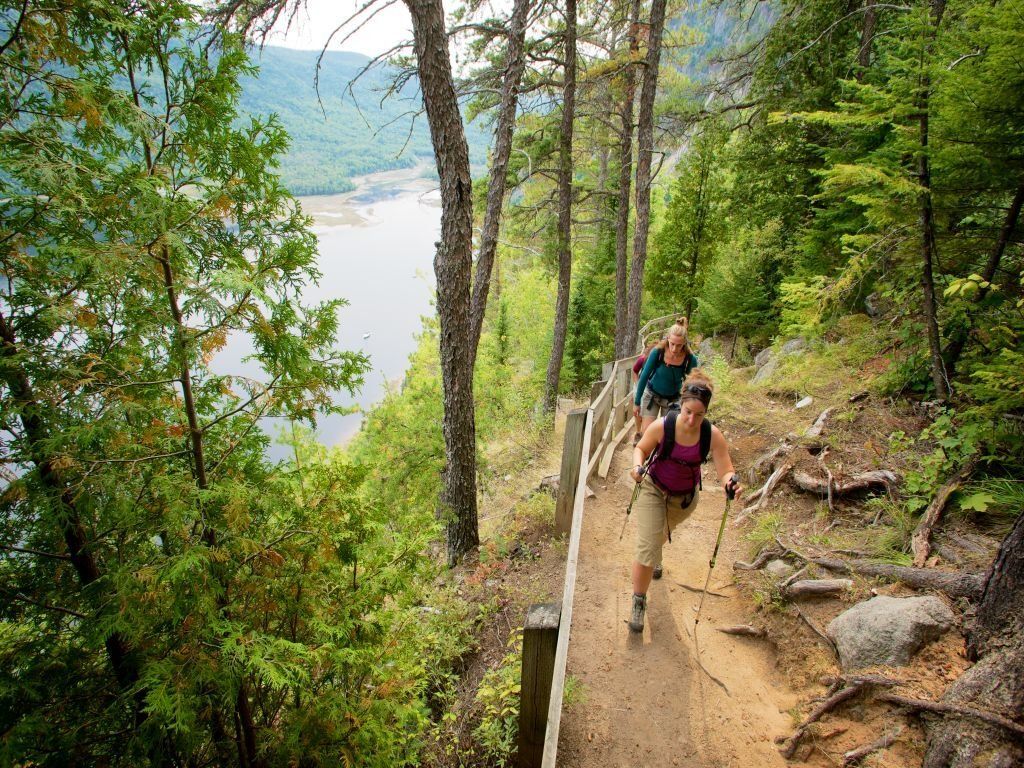 Hikers in Saguenay, Quebec
