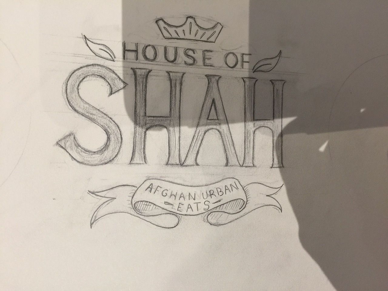 house of shah vertical logo concept