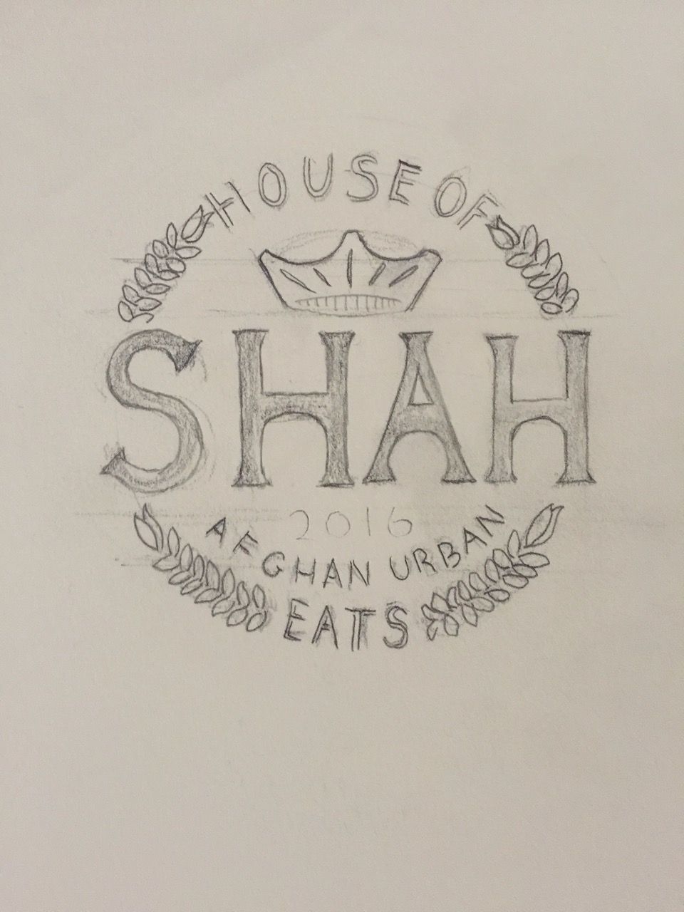 house of shaw round logo concept