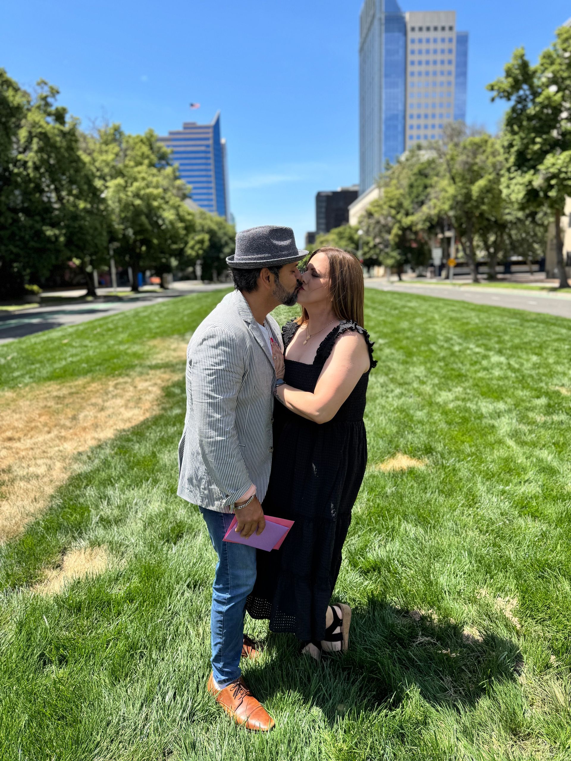 cesar and pauline at the capital in sacramento
