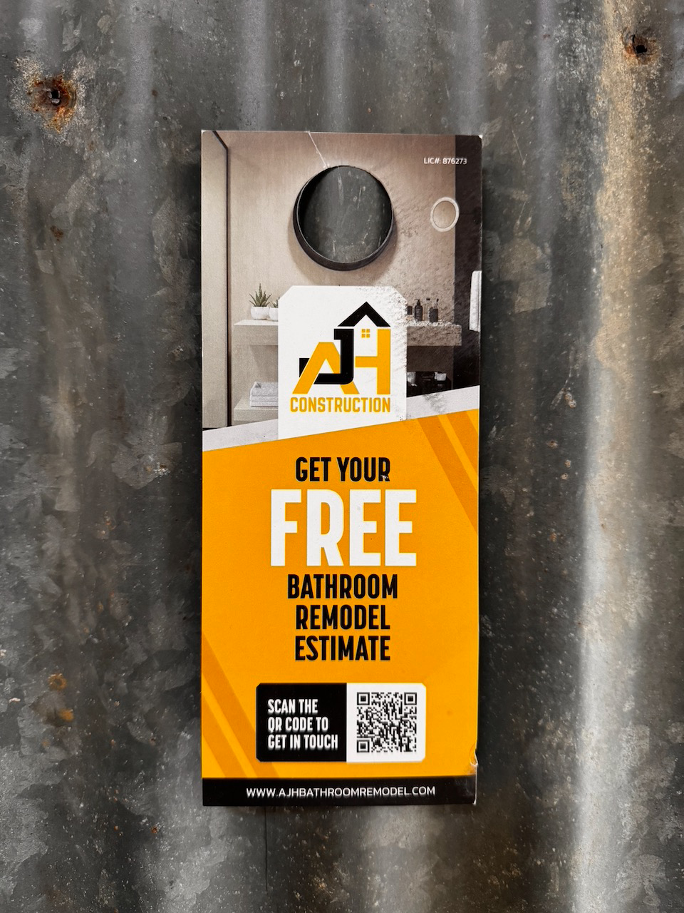 custom door hanger for general contractor