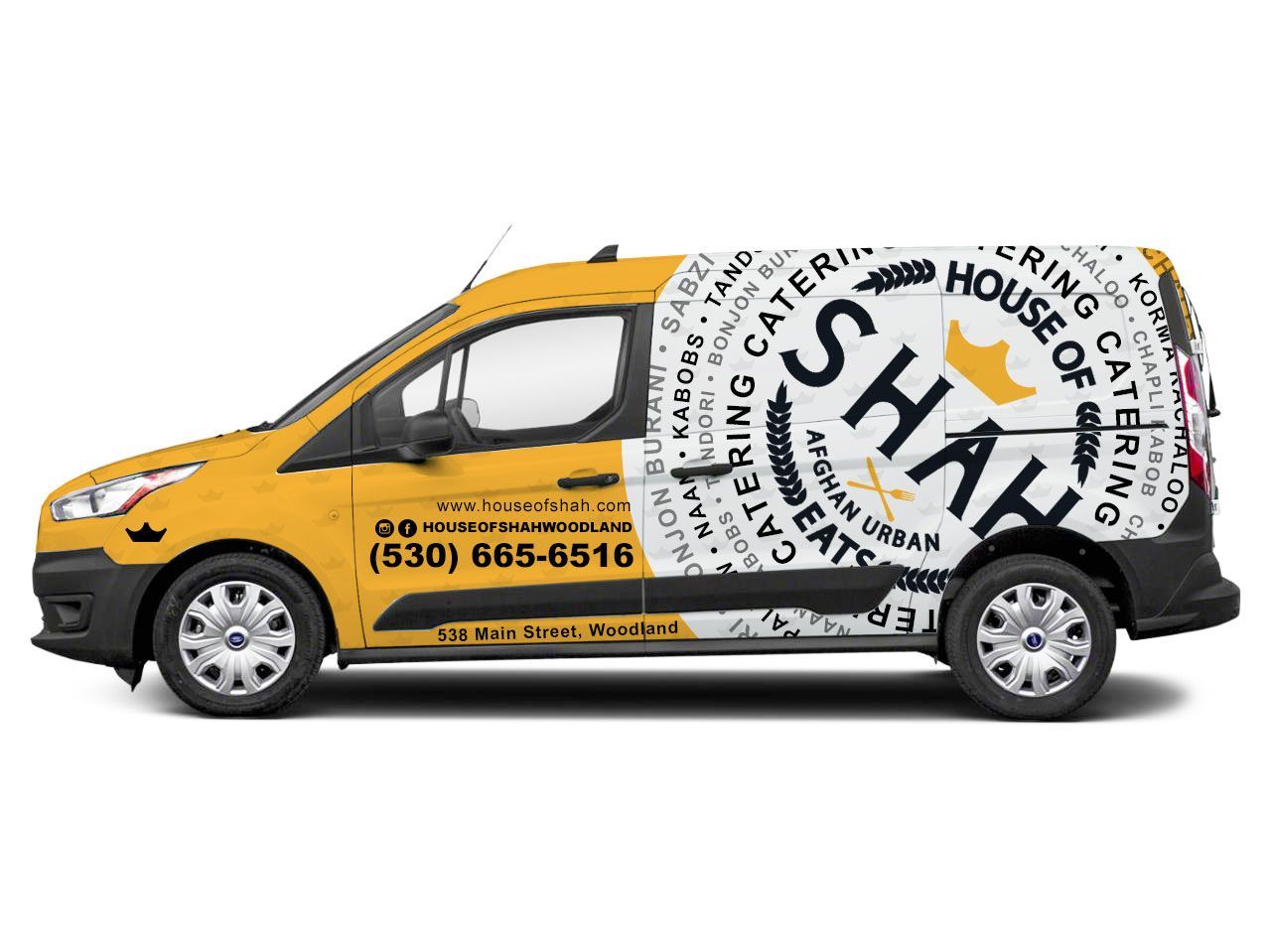 house of shah vehicle wrap design and install