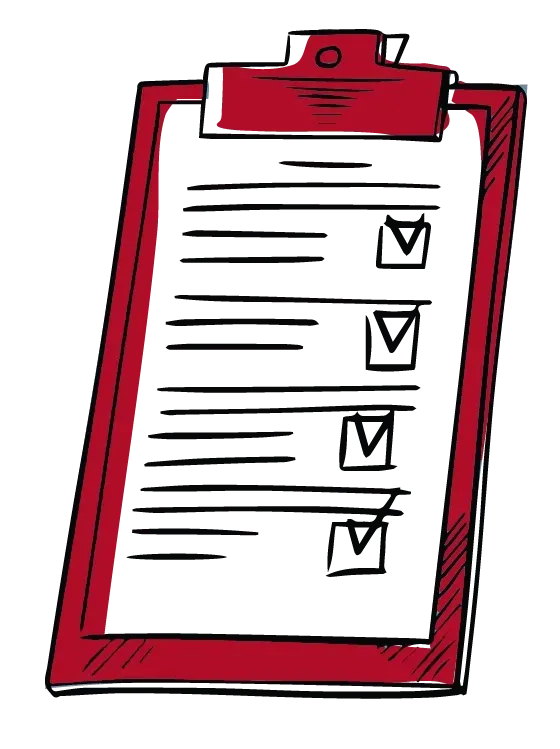 Person filling out paperwork