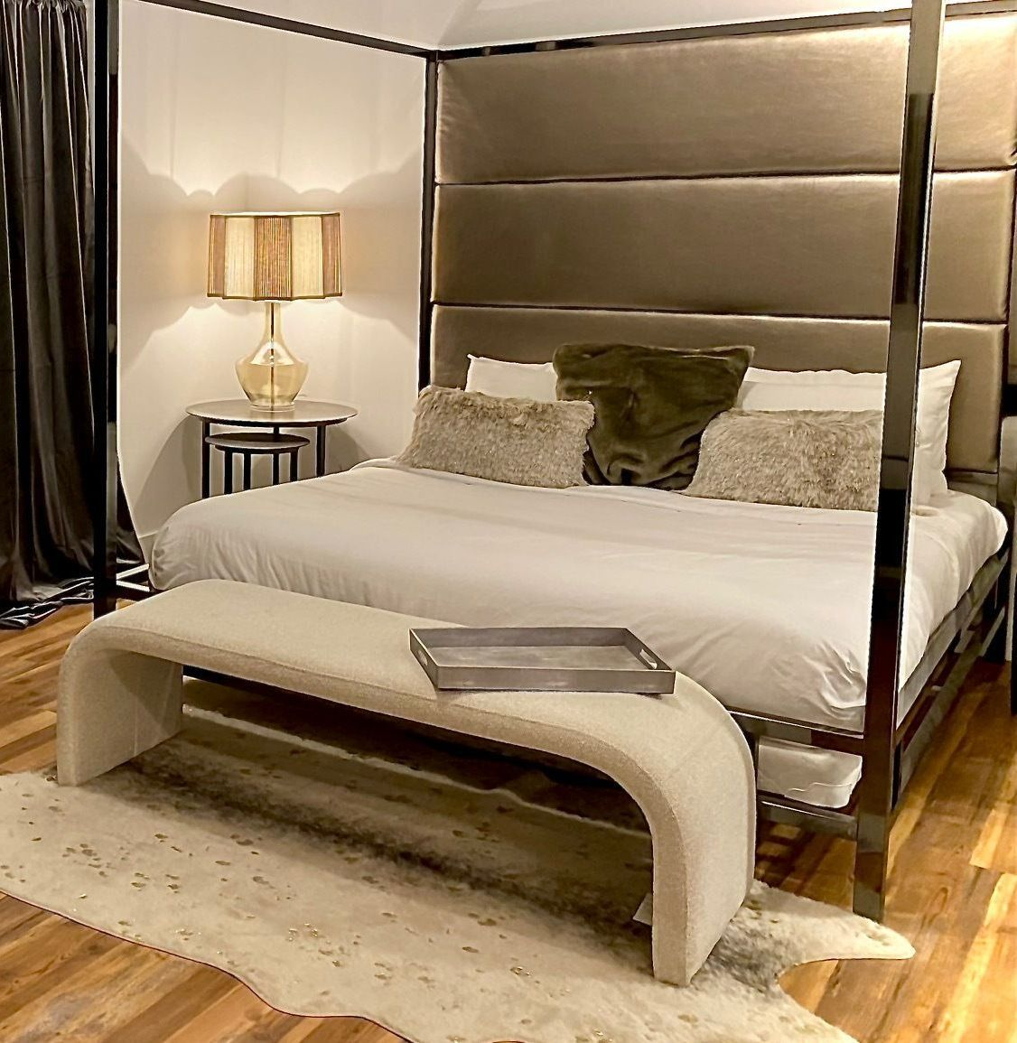 A person is giving a massage to another person.